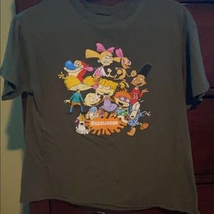 Nickelodeon 90’s show cropped tee